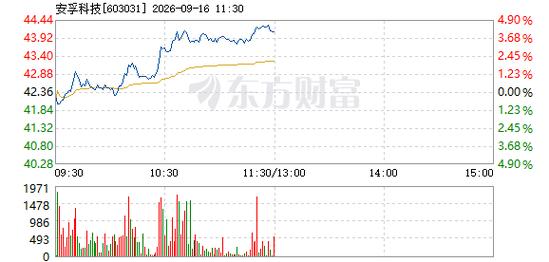 安孚科技9月16日快速上涨